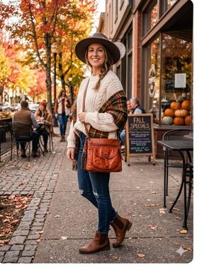 Fossil Sasha Vintage Leather
Crossbody Bag Burnt Orange Boho
Shoulder Purse M/L